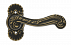 LOUVRE BNS, Дверная ручка MORELLI LUXURY на розетке, цвет - Затененная черная бронза