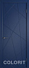 Дверь Colorit К5 ДГ (Синяя эмаль)