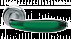 Дверные ручки MORELLI Luxury MURANO CSA/VERDE Цвет - Матовый хром/матовое стекло зеленое