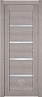 Дверь Status Optima 121 стекло Белое (Серый дуб)