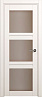 Дверь Status Elegant 146 стекло Сатинато бронза (Белый лёд)