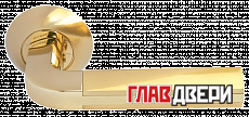 Дверные ручки MORELLI MH-11 SG/GP  МОЗАИКА Цвет - Матовое золото/золото