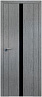 Дверь Profildoors 2.04XN стекло Черный лак (Грувд Серый)