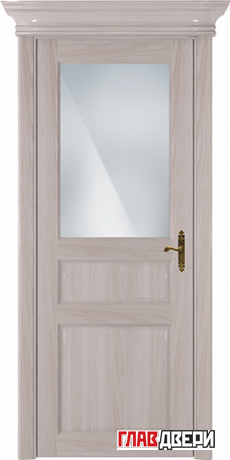 Дверь Status Classic 532 стекло белое матовое (Ясень)