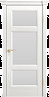 Дверь Linedoor Афина-2 ясень белый тон 38 со стеклом триплекс бел