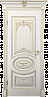 Дверь Velldoris Вителия ПГ (Белое дерево+патина золото)