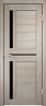 Дверь Velldoris Duplex 3 PO Лакобель черное (Капучино)