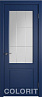 Дверь Colorit К1 ДО (Синяя эмаль)