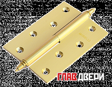 Петля MORELLI латунная разъёмная  с короной MB 100X70X3 SG L C Цвет - Матовое золото