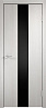 Дверь Velldoris Smart Z2 PO Лакобель черное (Дуб белый)
