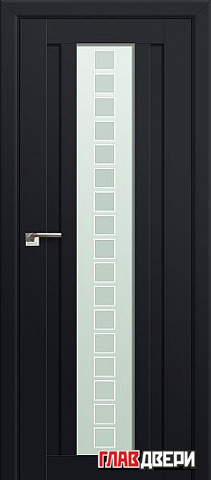 Дверь Profildoors 16U стекло Квадро (Черный матовый)