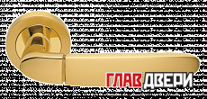 Дверные ручки MORELLI Luxury SAIL OSA/OTL Цвет - Матовое золото/золото