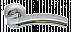 Дверные ручки MORELLI MH-02P SN/CP ПАЛАЦЦО Цвет - Белый никель/полированный хром