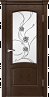 Дверь Linedoor Анталия-2 шоколад тон 30 со стеклом астра темн