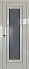 Дверь Profildoors 24L стекло Графит (молдинг серебро) (Галька Люкс)