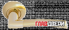 Дверные ручки MORELLI MH-06 SG/GP ПИЗА Цвет - Матовое золото/золото