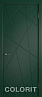 Дверь Colorit К5 ДГ (Зеленая эмаль)