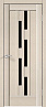Дверь Velldoris Premier 8 PO Лакобель черное (Ясень капучино)