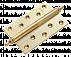 Петля MORELLI латунная разъёмная с короной MB 120X80X3.5 SG L C Цвет - Матовое Золото