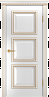 Дверь Linedoor Грация эмаль белая золото Б009