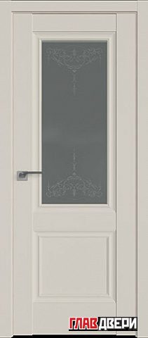 Дверь Profildoors 2.37U стекло Франческо кристалл (Магнолия Сатинат)