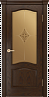 Дверь Linedoor Пронто-Л шоколад тон 30 со стеклом амелия бр