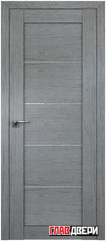 Дверь Profildoors 2.11XN Белый триплекс (Грувд Серый)