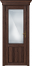 Дверь Status Classic 521 стекло гравировка Грань (Орех)