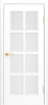 Дверь Linedoor Аврора-К эмаль белая со стеклом