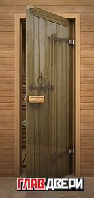 Двер для сауны старое дерево