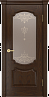 Дверь Linedoor Селеста-М шоколад тон 30 со стеклом шарм бр