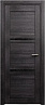 Дверь Status Elegant 145 стекло Триплекс черный (Венге пепельный)