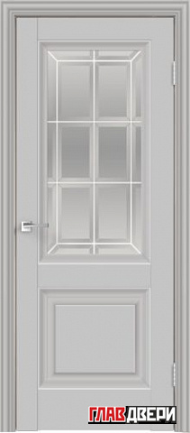 Дверь Velldoris Alto 8 PO Английская решетка (Эмалит серый)