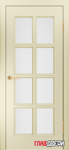 Дверь Linedoor Аврора-К эмаль бисквит со стеклом