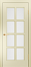 Дверь Linedoor Аврора-К эмаль бисквит со стеклом