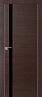 Дверь Profildoors 6Z стекло Черный лак (матовая кромка) (Венге Кроскут)