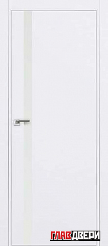 Дверь Profildoors 6E стекло Белый лак (матовая кромка) (Аляска)