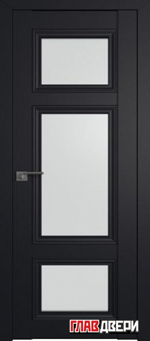 Дверь Profildoors 2.105U стекло матовое (Черный матовый)