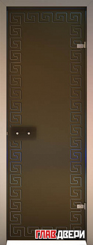 Дверь для хамам (бронза матовое)