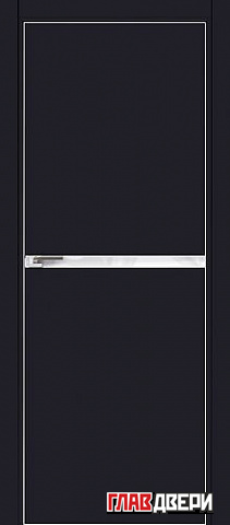 Дверь Profildoors 11E (матовая кромка) (Черный матовый)