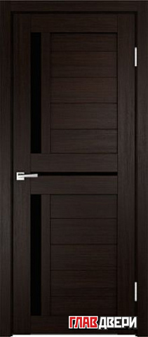 Дверь Velldoris Duplex 3 PO Лакобель черное (Венге)