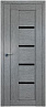 Дверь Profildoors 2.08XN Черный триплекс (Грувд Серый)