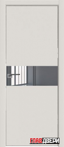 Дверь Profildoors 4E стекло Зеркало (матовая кромка) (ДаркВайт)