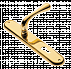 Дверные ручки на планке MORELLI Luxury ASTRO OTL Цвет - Золото