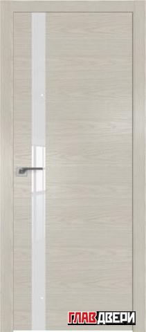 Дверь Profildoors 6NK ABS стекло Белый лак (Дуб Sky Беленый)