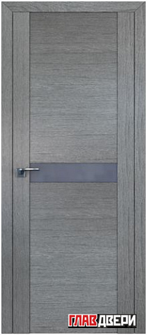 Дверь Profildoors 2.05XN стекло Серебро матлак (Грувд Серый)