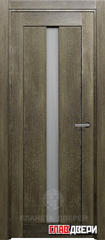 Дверь Status Optima 134 стекло Белое (Дуб Винтаж)