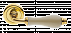 Дверные ручки MORELLI Luxury CERAMICA OTL/CHA с керамической вставкой Цвет - Золото/Керамика шампань