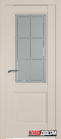 Дверь Profildoors 90U стекло Гравировка 1 (Санд)