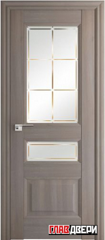 Дверь Profildoors 94X стекло Гравировка 1 (Орех Пекан)